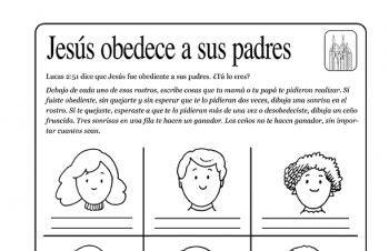 Jesús obedece a sus padres