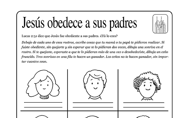 Jesús obedece a sus padres - Editorial Dinamica