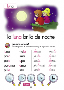 La luna brilla de noche