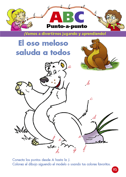 El oso meloso saluda a todos - Editorial Dinamica